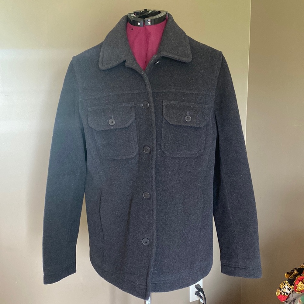 J. Crew Black Wool Jacket (Size L)